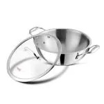 VINOD Platinum Triply Stainless Steel kadai