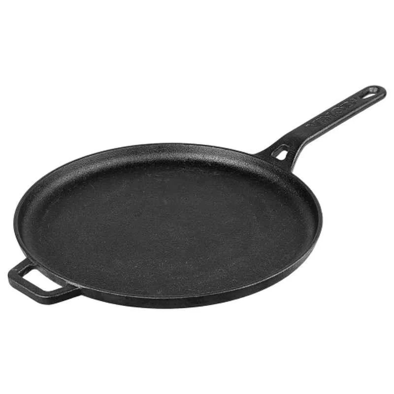 Iron Flat Dosa Tawa, 28 cm, Black
